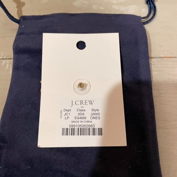 NWT J. Crew Initial Earring P - Picture 2 of 2